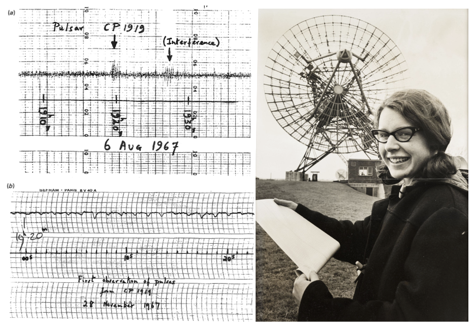 Scientist notes from first pulsar observation