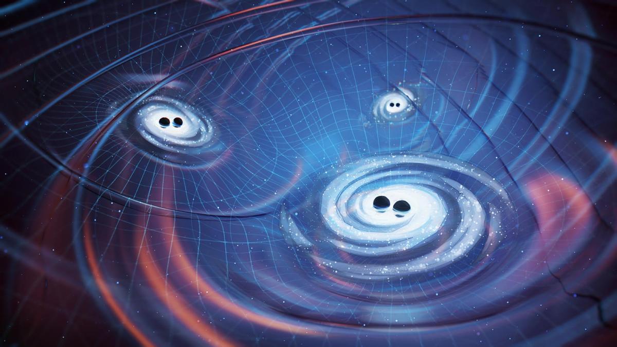 Gravitational Waves Conceptual Illustration