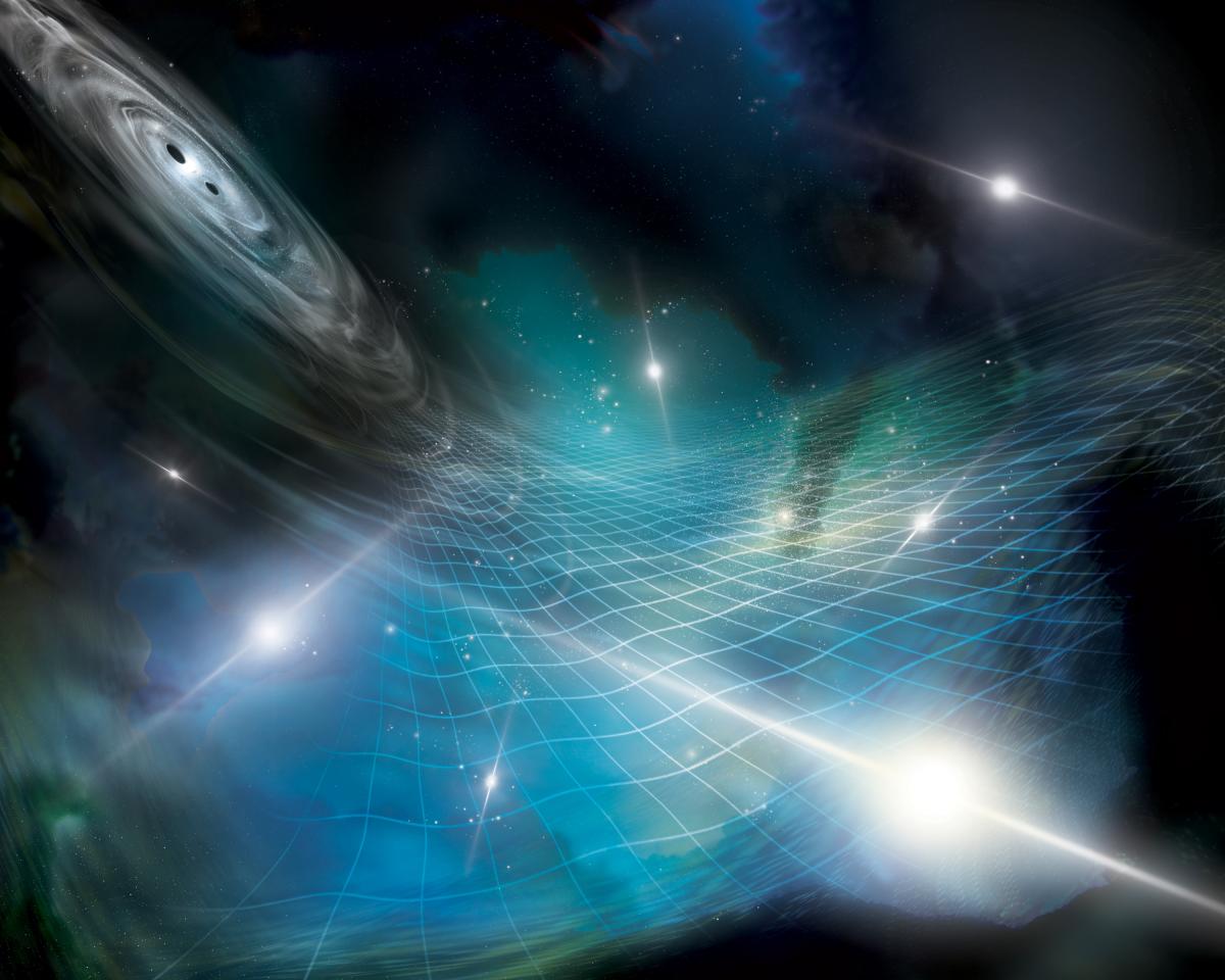 Gravitational Waves Conceptual Illustration