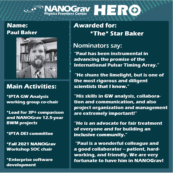 Paul Baker - Hero of NANOGrav